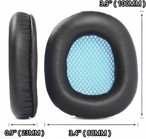 Miniatura 3 de Almohadillas de repuesto compatibles con auriculares para juegos Sades SA810 SA-810 SA810 SA810 (almohadillas de cuero proteínico)