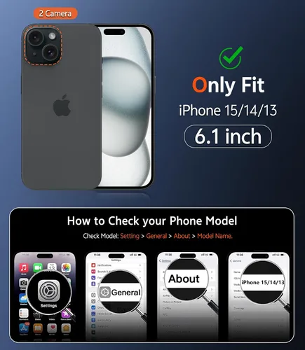 Miniatura 760 de FNTCASE Funda para iPhone 13 Pro-Max: Fundas magnéticas transparentes compatibles con Magsafe Slim anti amarillamiento protección contra caídas