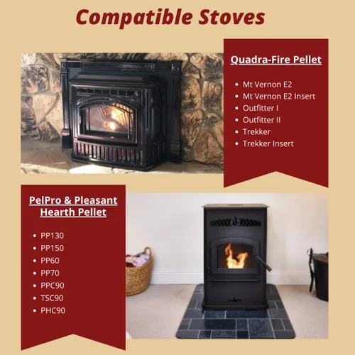 Miniatura 3 de Sonda de escape de repuesto para Quadrafire, Pleasant Hearth, Pelpro Modelos Mt Vernon E2 Outfitter I/II Trekker PH35PS PH50CABPS PH50PS PHC90 PP130