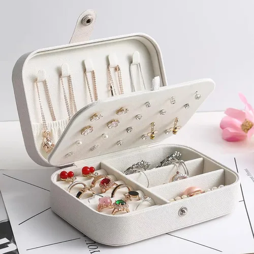 Miniatura 6 de Joyero personalizado de regalo para mujer, estuche de joyería de viaje personalizado, organización, cuero, personalizado, cumpleaños, aniversario