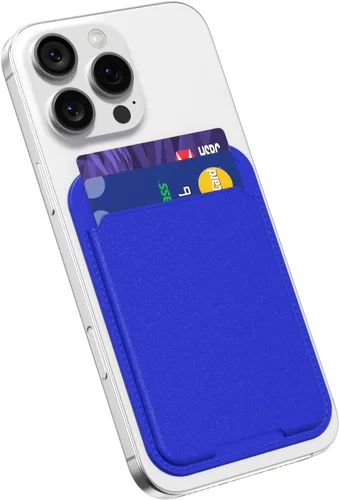 Miniatura 8 de oakxco Billetera para teléfono adhesiva, delgada y delgada con adhesivo para tarjetas de crédito, bolsillo trasero del teléfono, funda de plástico