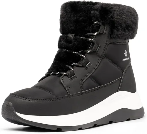 DREAM PAIRS Women's Winter Snow Boots, Faux Fur Waterproof Ankle Booties, Ladies Comfortable Short Boots Outdoor