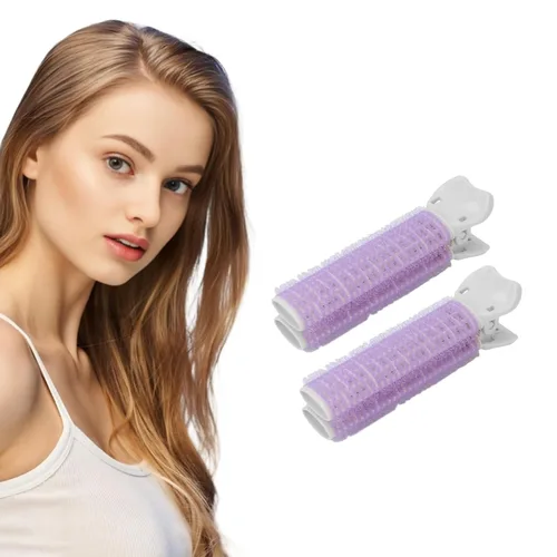 Miniatura 10 de 2 rodillos de volumen para el cabello, clip para rizador, pinzas de raíz de cabello voluminizadoras, herramienta de peinado para mujeres y niñas Azul