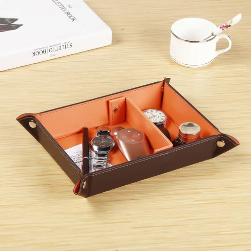 Miniatura 12 de Cuenco para llaves para hombres, soporte para entrada, mesita de noche, bandeja de valet para cosas de bolsillo, organizador de mesita de noche