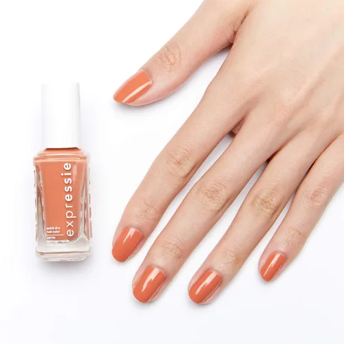 Miniatura 7 de Essie Expressie - Esmalte de uñas de secado rápido Peachy Beige, vegano, para escritorio, 0.33 fl oz