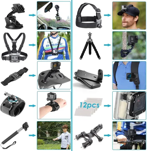 Miniatura 2 de GoPro HERO13 (Hero 13) Black - Cámara de acción con 5.3 K, fotos de 27 MP, transmisión en vivo, cámara web + 2 tarjetas de 128 GB, kit de accesorios