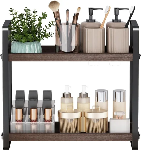 HNRLOY Organizador de Mostrador de Baño, Organizador de Encimera de Baño, Estante de Encimera, Almacenamiento de Encimera, Organización y