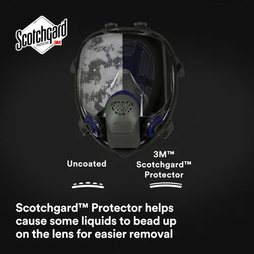 Miniatura 5 de Respirador reutilizable 3M Ultimate FX serie FF con máscara completa, protección respiratoria, M, Gris ahumado, 1