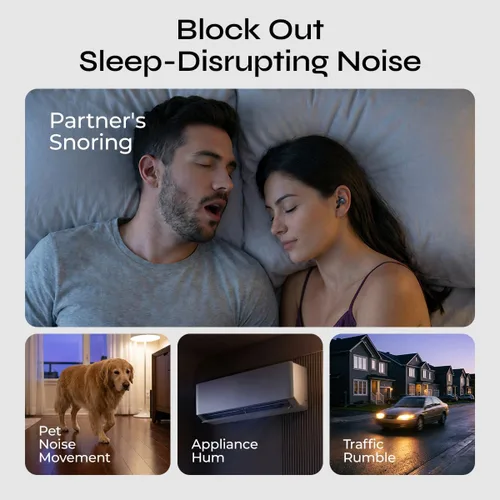 Miniatura 3 de XO Simple is Beauty Auriculares para dormir, mini ANC con modo de sueño, ajuste cómodo durante todo el día para personas que duermen de lado, sonido