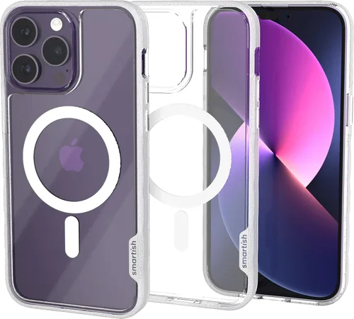 Miniatura 64 de Smartish® - Funda MagSafe transparente para iPhone 17, Gripmunk, funda delgada magnética [ligera + protectora], cubierta de agarre delgada