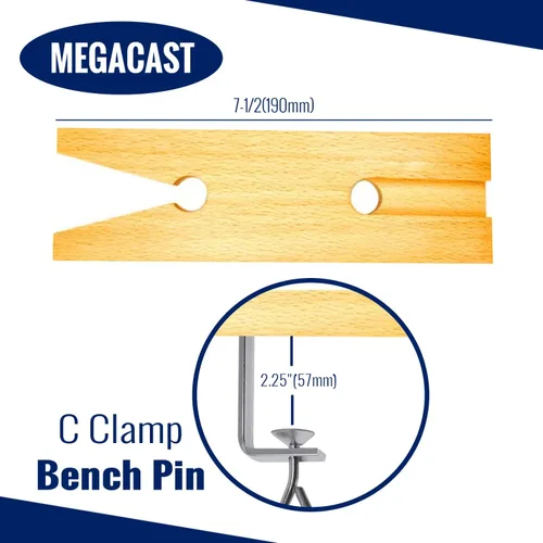 Miniatura 4 de V-Slot C-Clamp Banco Pin Abrazadera Montaje en Mesa Banco de Trabajo Joyeros Herramienta