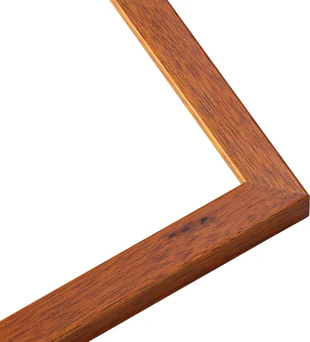 Miniatura 4 de Marco de 5 x 9 de madera maciza de nuez y miel marrón Ancho de moldeo de 0.75 pulgadas Completo con plexiglás acrílico UV, respaldo de tablero