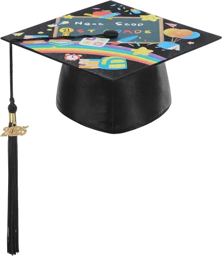 Miniatura 9 de LMYOVE Juego de gorro y bata de graduación preescolar con borla brillante 2025 para niños