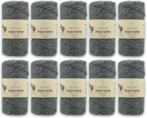 Miniatura 163 de Sensy Premium Cuerda de Poliéster de 2mm 251 Yardas Cuerda de Polipropileno 100% Cordón de Macramé 2mm Cordón para Bolsa de Ganchillo Cuerda