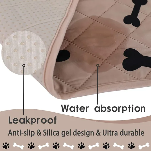 Miniatura 5 de nanbowang - Funda impermeable para cama de perro – Manta para mascotas, protector de muebles para niños, niños, perros y gatos, reversible
