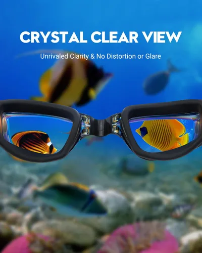 Miniatura 5 de Gafas de natación: paquete de 2 gafas de natación antivaho, sin fugas, protección UV, para adultos, hombres, mujeres, jóvenes Azul y aguamarina