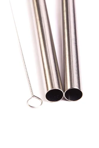 Miniatura 2 de 2 pajitas BOBA de acero inoxidable extra anchas de 1/2 pulgadas x 9.5 pulgadas de largo, té de burbujas de perlas de tapioca grueso - Marca CocoStraw