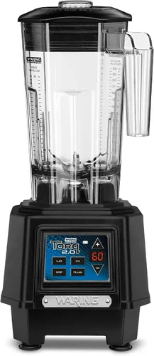 Waring Commercial Torq Blender, motor de 2 caballos de fuerza, controles electrónicos del panel táctil y temporizador, tarro de copoliéster de 48