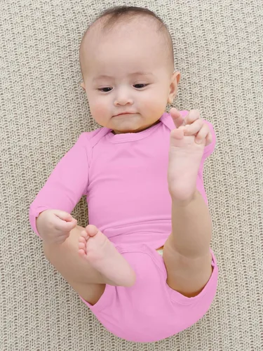Miniatura 5 de Body para bebé con puños de manopla, rayón hecho de bambú, pijama de manga larga para niños y niñas