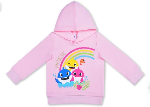 Miniatura 2 de Nickelodeon Baby Shark - Conjunto de sudadera con capucha y leggings para bebés y niños pequeños, color rosaazulgris