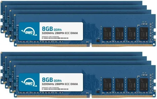 Miniatura 15 de OWC 8GB DDR4 3200MHz PC4-25600 CL22 1RX8 ECC Unbuffered UDIMM 1.2V 288-pin Workstation Server Memoria RAM