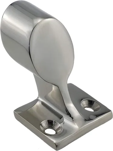 NRC&XRC Barandilla de acero inoxidable 316, extremo derecho de 60°/centro/elevación frontal para tubo de 7/8 pulgadas OD Marine Boat Yacht Extremo