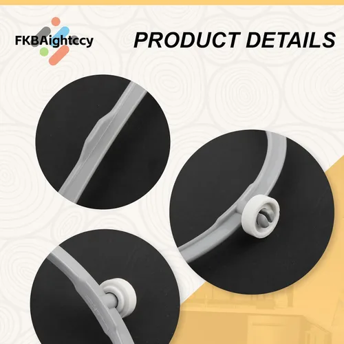 Miniatura 6 de 1 Uds. W11252182 para Whirlpool Microondas Anillo de reemplazo con rodillos 8206227 Soporte de bandeja de vidrio para microondas Amana Kenmore