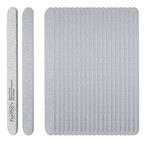 Miniatura 19 de ForPro Professional Collection ForPro Zebra Tabla de Espuma, Grano 80/80, Lima de Uñas de Manicura de Doble Cara, 7 pulgadas L x 0.75 pulgadas A