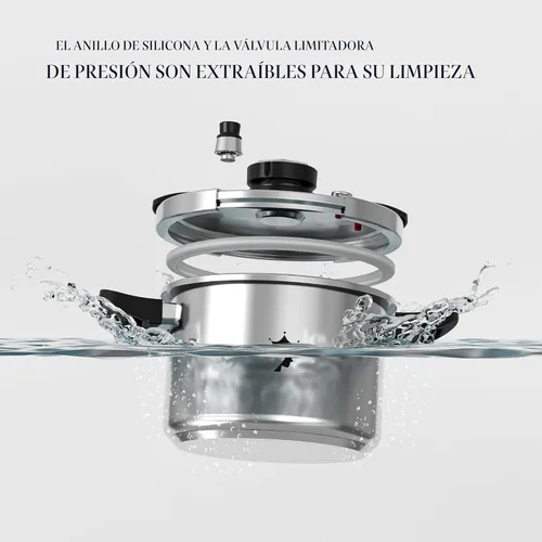 Miniatura 8 de TIBORANG Olla de presión de acero inoxidable de 6.3 QT, [Multi-cocina para estufa de gas e inducción] [Ahorra 70% del tiempo de cocción]
