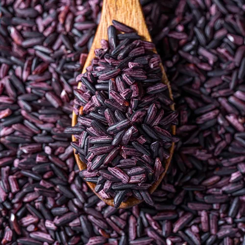 Miniatura 5 de Arroz morado 17.63oz de grano entero sin gluten y arroz vegano Alimento vegano Sin gluten Arroz básico de despensa
