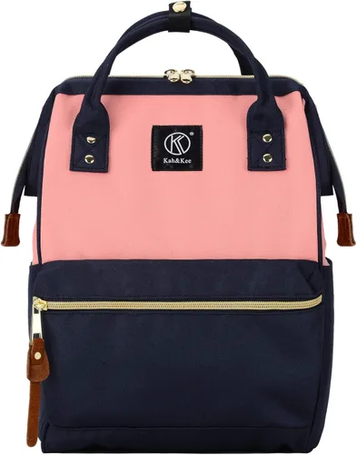 Miniatura 9 de Kah&Kee - Mochila de viaje de poliéster con función antirrobo, para laptop, para mujeres y hombres, Negro S