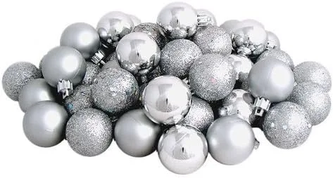 Miniatura 4 de Kipokalor Adornos azules de bola para árbol de Navidad, mini adornos de Navidad inastillables satinados brillantes y con acabado brillante