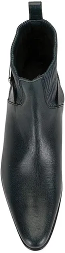 Miniatura 2 de YDN Botas de tobillo Chelsea para mujer, retro, con puntera cerrada, tacón grueso y bajo, elásticos, con hebilla ajustable, para otoño e invierno