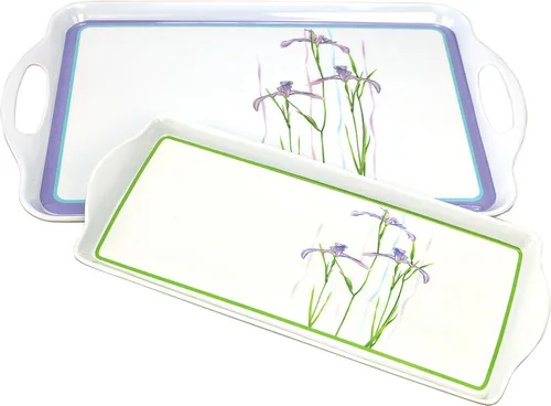 Miniatura 5 de Reston Lloyd Corelle Coordinates charola de melamina con asas, (Tidbit Tray)