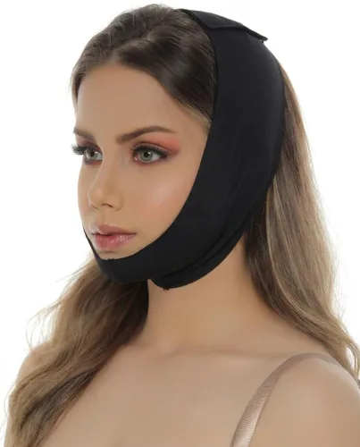 Cinturón reductor facial de doble mentón para la cara, compresión lipo, envoltura facial después de la cirugía, adelgazante y tonificante máscara de