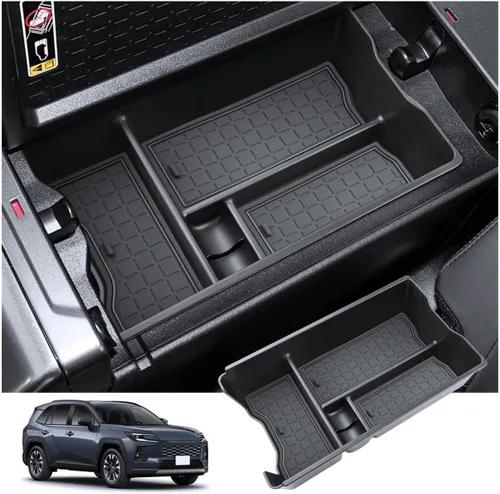 Miniatura 19 de BIXUAN Organizador de consola central RAV 4 2026 2026 para Toyota RAV 4 2026 2026, inserto y reposabrazos, alfombrilla inferior, caja