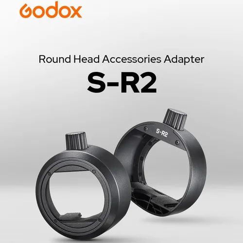 Miniatura 2 de Godox Adaptador S-R2 Adaptador modificador de cabeza flash redonda AD200Pro II AD200 Pro V860III, V850III, TT685II, TT520II y TT600 Series Flashes