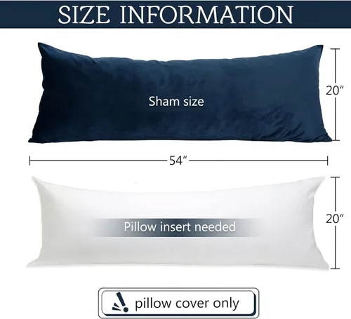 Miniatura 5 de MoonRest Funda de almohada clásica de microgamuza para el cuerpo, felpa ultrasuave, cremallera oculta de 20 x 54 pulgadas, color beige