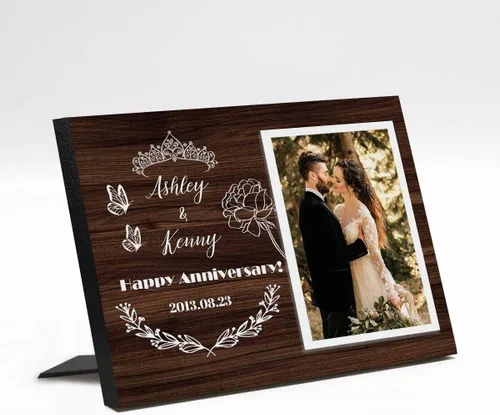 Miniatura 17 de Marco de fotos de boda personalizado con nombre de foto, regalos de boda personalizados para parejas, marco de fotos de boda personalizado, regalo
