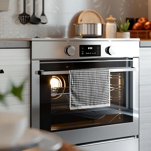 Miniatura 6 de SALAS Paños de cocina de algodón para secar platos de cocina, toallas de cocina de rizo de celosía, paños de cocina altamente absorbentes con lazo