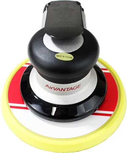 AirVANTAGE Lijadora de aire orbital aleatoria de grado industrial sin vacío con almohadilla de perfil bajo, entrada de aire NPT de 1/4 pulgadas (6