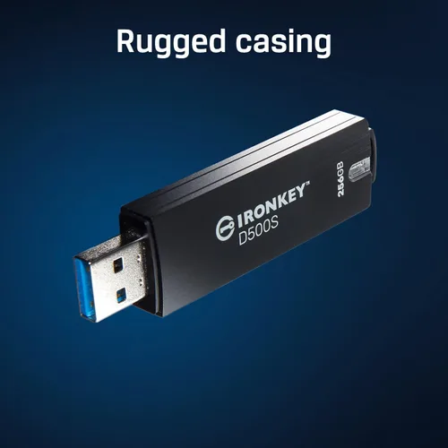 Miniatura 6 de Kingston Ironkey D500S - Unidad flash cifrada de 16 GB, partición oculta dual, FIPS 140-3, nivel 3, XTS-AES de 256 bits, protección BadUSB y fuerza