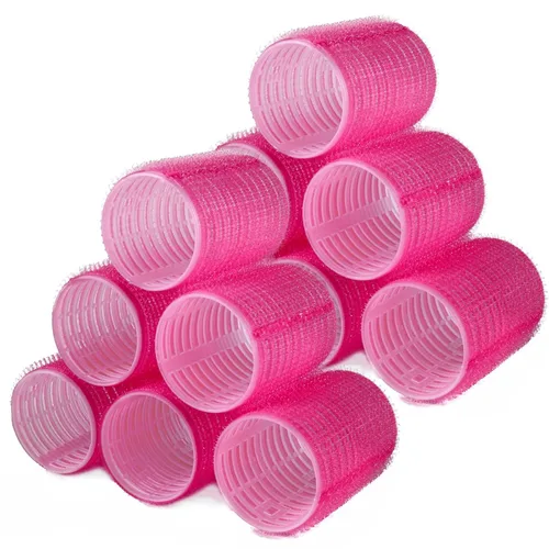 Miniatura 18 de Rodillos de pelo, paquete de 12 rulos de peluquería de salón de autoservicio, juegos de rizadores de pelo, peinado rizado para bricolaje, los Jumbo