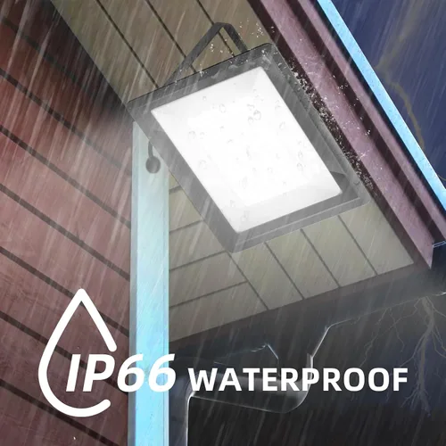 Miniatura 3 de Paquete de 3 focos LED de 80 W, luces de seguridad exteriores superbrillantes, luz de inundación impermeable IP66, 10,400 lm 5000 K, luces
