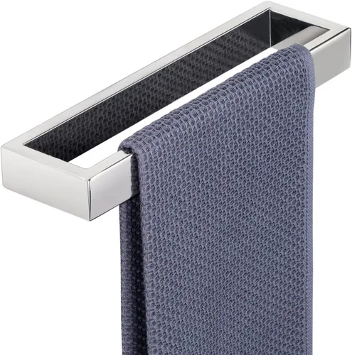 Miniatura 18 de Sayayo Barra de Toalla Mate Negra para Baño, Anillo de Toalla de Mano de 10 Pulgadas, Soporte de Toalla de Montaje en Pared Cuadrado, Acero Negro