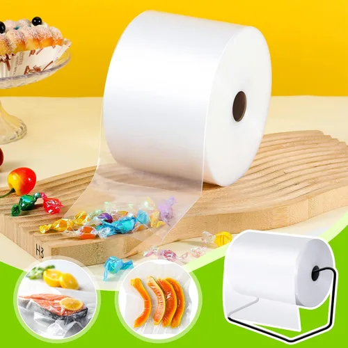 Miniatura 3 de PerKoop Rollo de tubos de polietileno LDPE de 6 mil, Candy Lei Tubing Roll de plástico a granel para embalaje, mudanza y almacenamiento