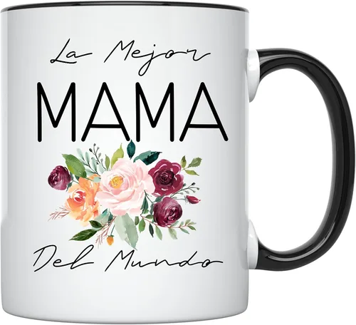 Regalo para el Día de la Madre Española – Taza de café con acento La Mejor Mama Del Mundo – Dia De La Madre – Regalo Para Mama