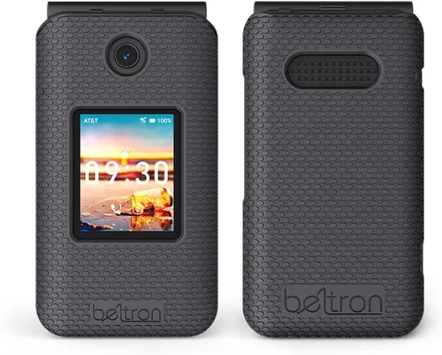 Miniatura 2 de Funda con clip para cinturón para Cricket Debut, AT&T Cingular Flip 4, funda protectora a presión con clip giratorio para cinturón combo para debut
