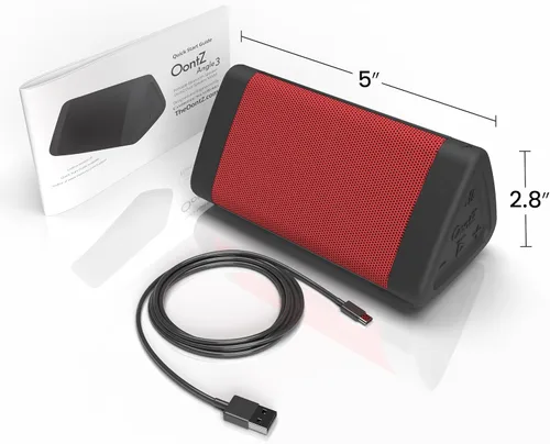 Miniatura 8 de Oontz - Altavoz Bluetooth portátil Angle 3 mejorado 5.0-10W de sonido, batería de 14 horas, rango inalámbrico de 100 pies, resistente al agua IPX5