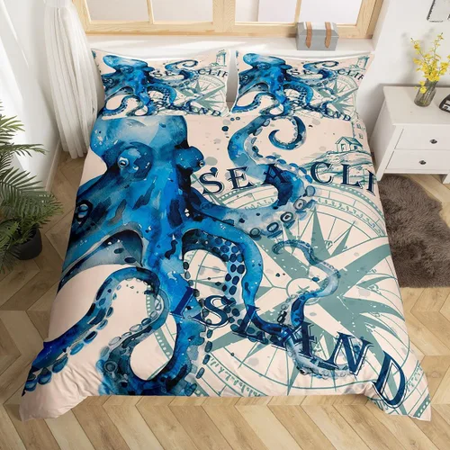 Miniatura 34 de Juego de funda de edredón de tortuga marina para niños, niñas, adolescentes, decoración de habitación, reptil, tortuga, juego de funda de edredón
